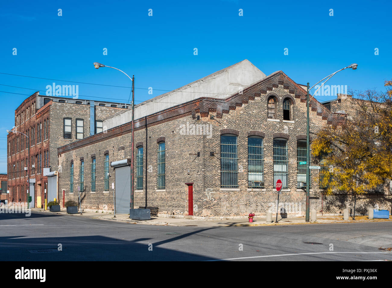 Picture of Industrial buildings in Chicago Stock Photo - Alamy