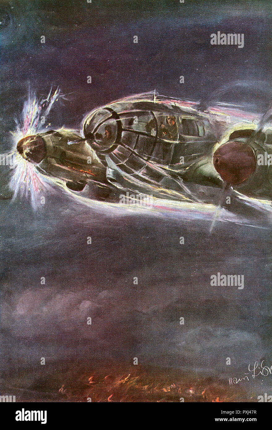 ST ELMO'S FIRE PLANE Stock Photo Alamy