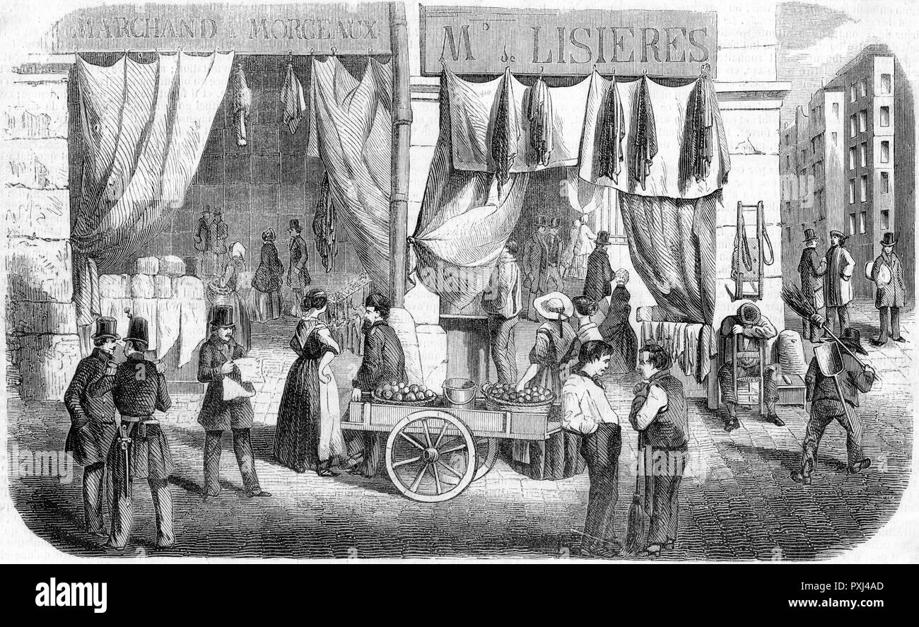 PARISIEN BOUTIQUES 1855 Stock Photo
