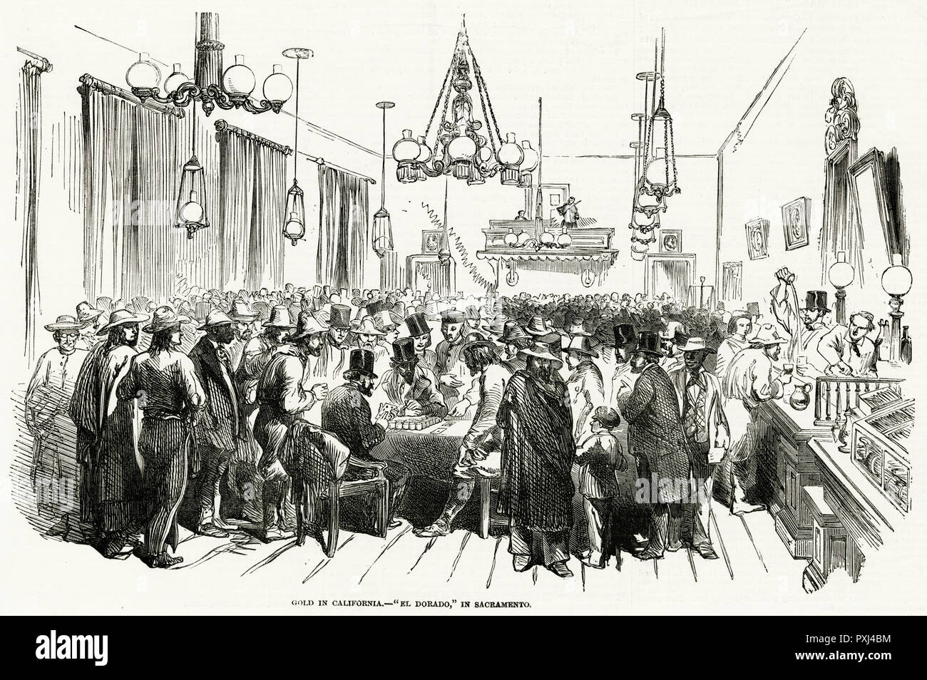 Gold in California 1852 Stock Photo Alamy