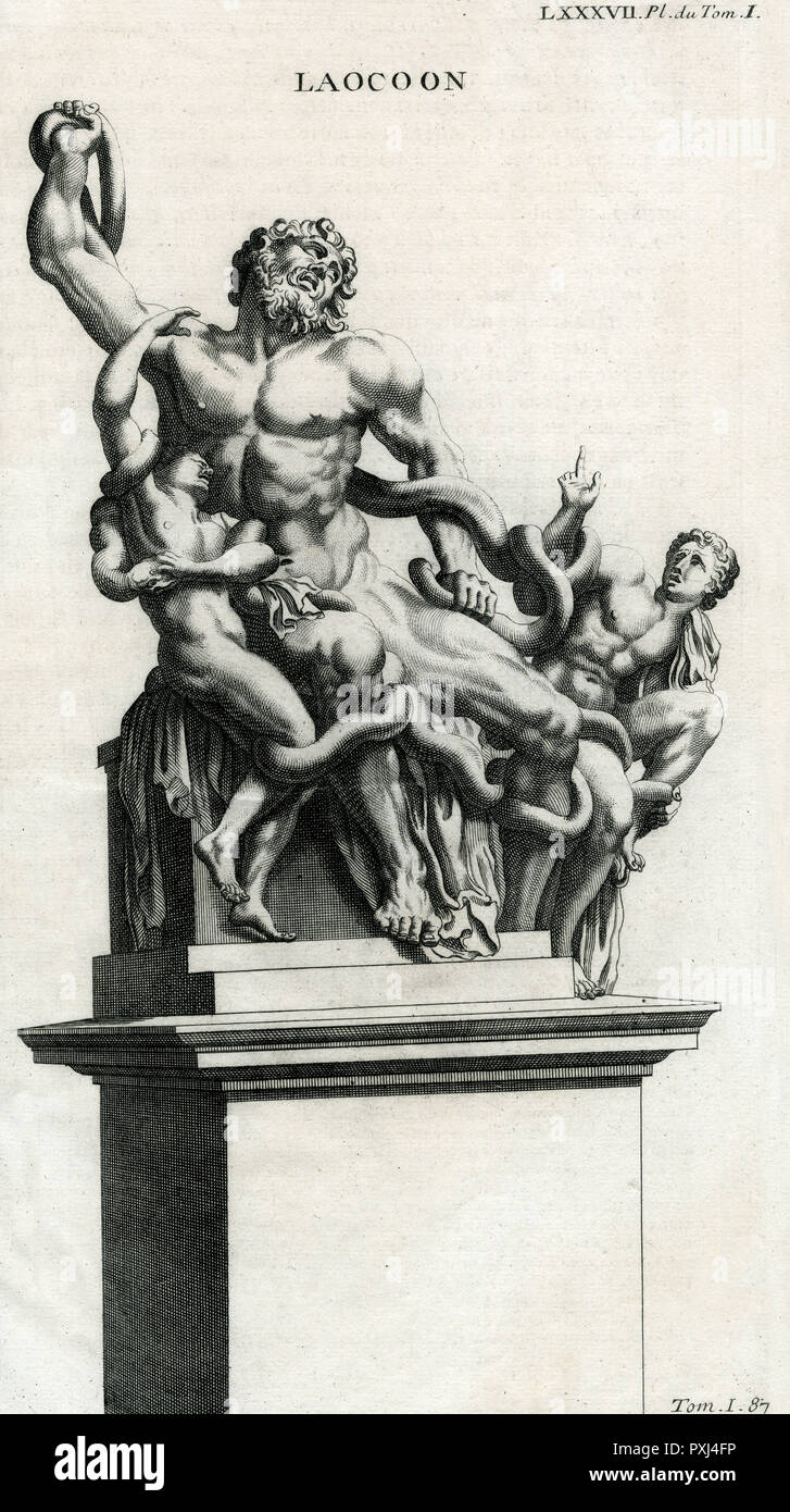 LAOCOON AND HIS SONS Stock Photo