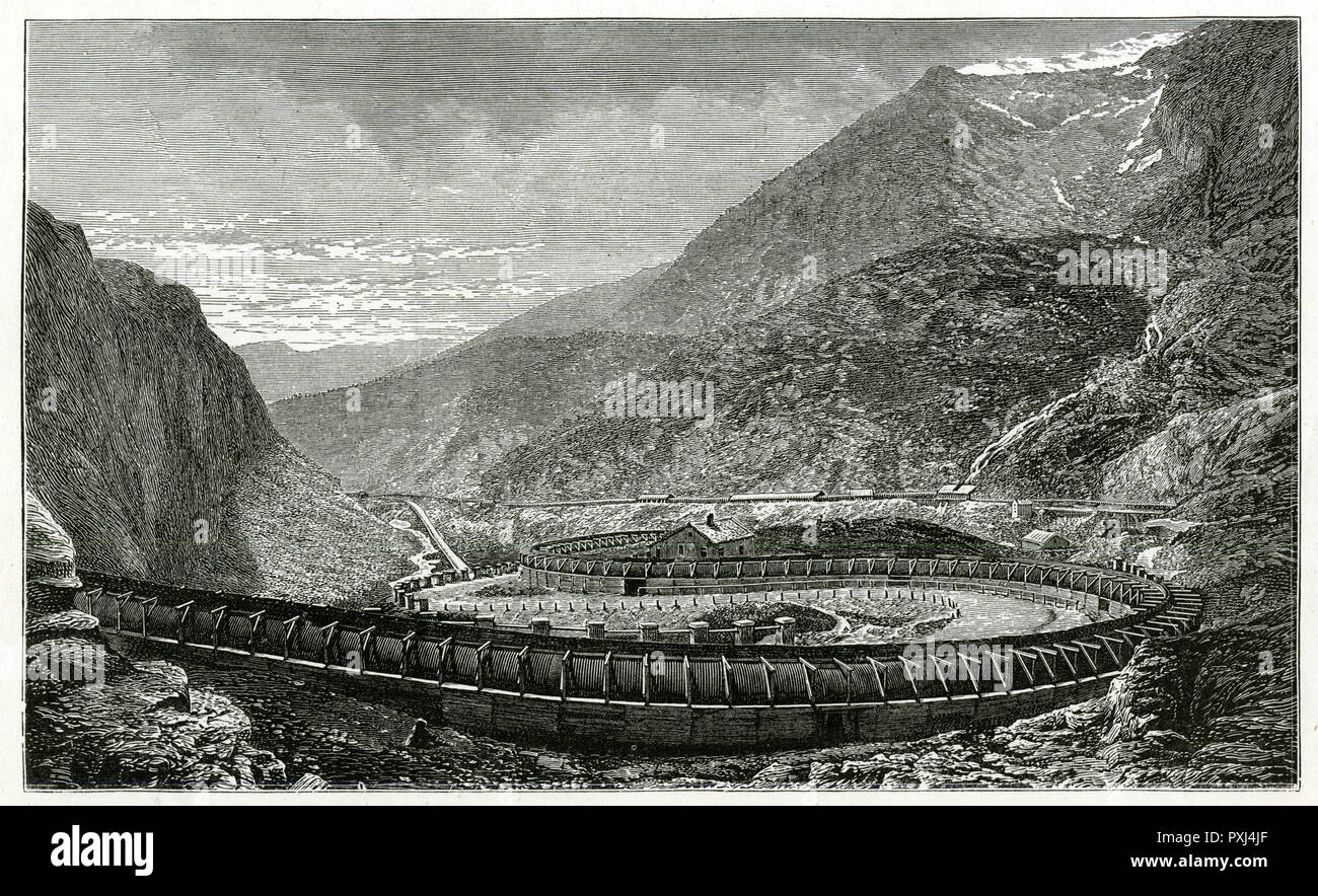 MONT CENIS TUNNEL The first of the great Alpine tunnels the Savoy end