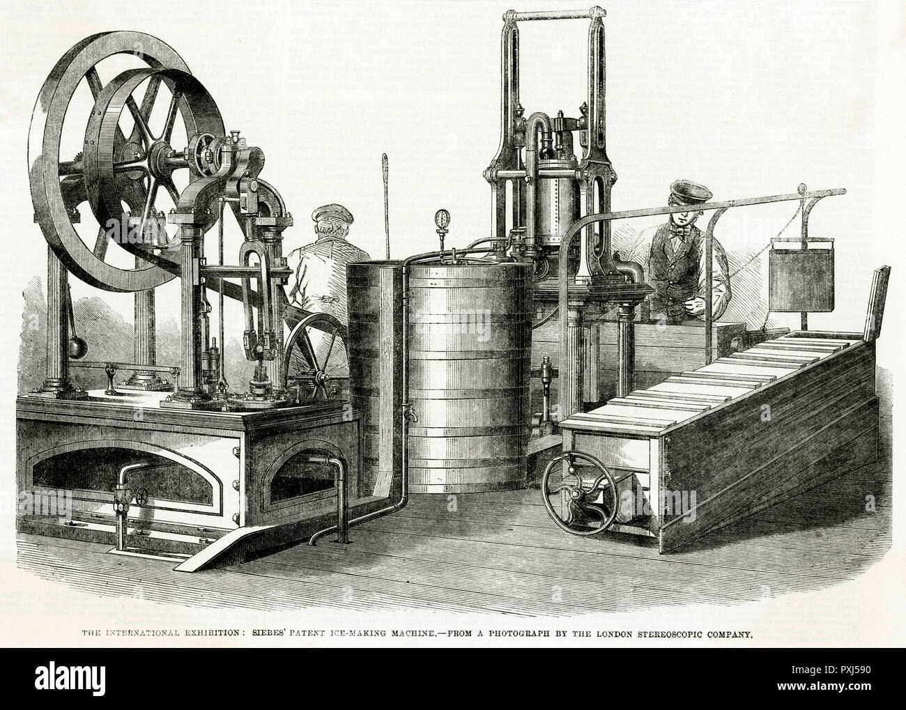 Ice making machine 1862 Stock Photo Alamy