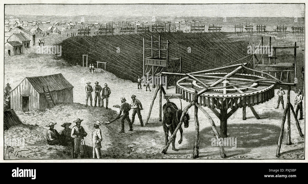 Diamond mining in Kimberley Stock Photo Alamy