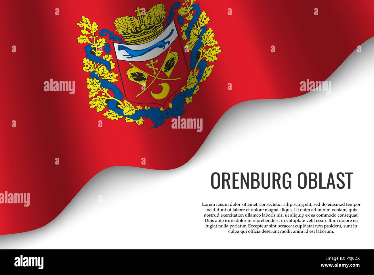 Flag of orenburg oblast hi-res stock photography and images - Alamy