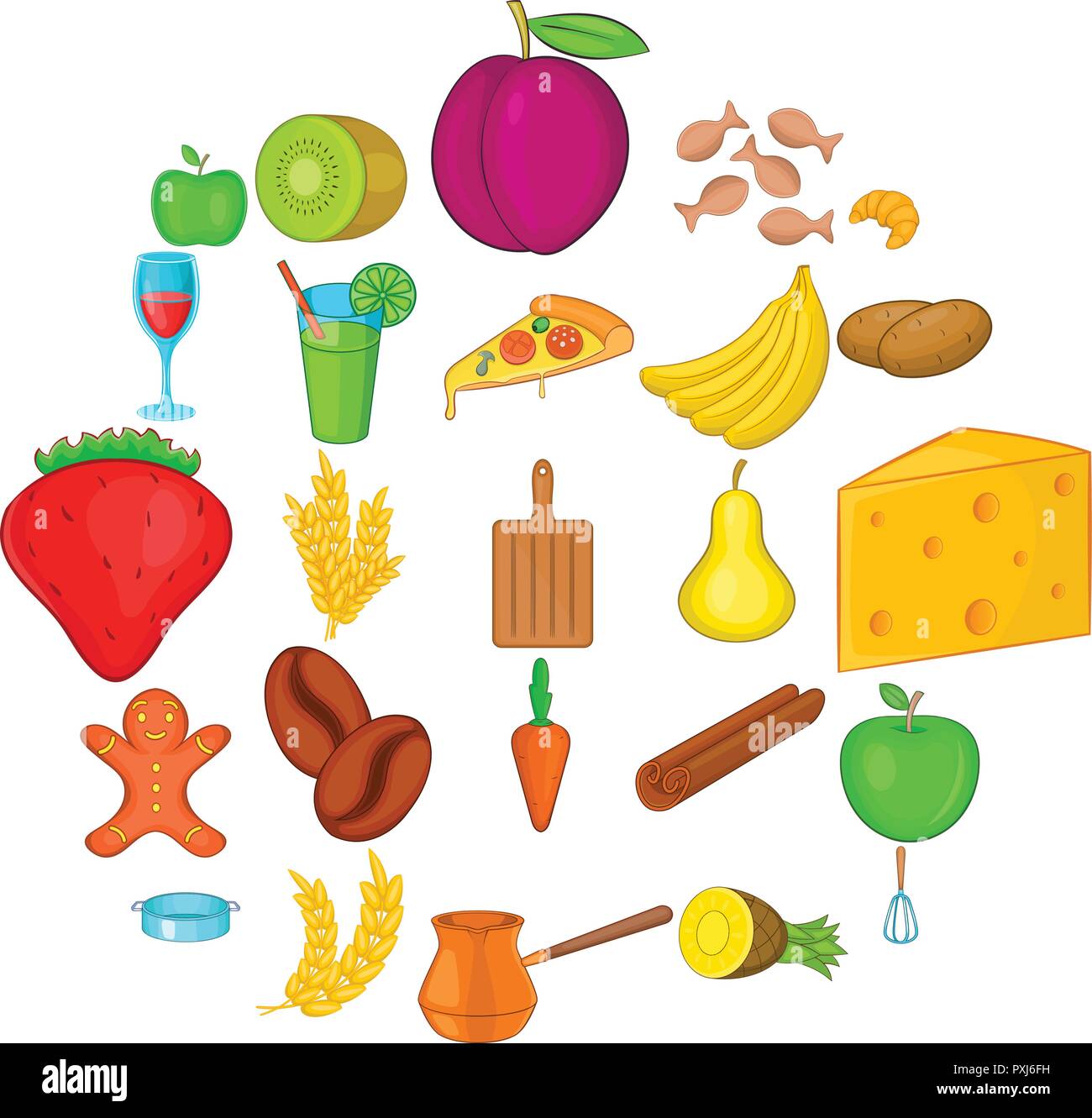 Goody icons set, cartoon style Stock Vector Image & Art - Alamy