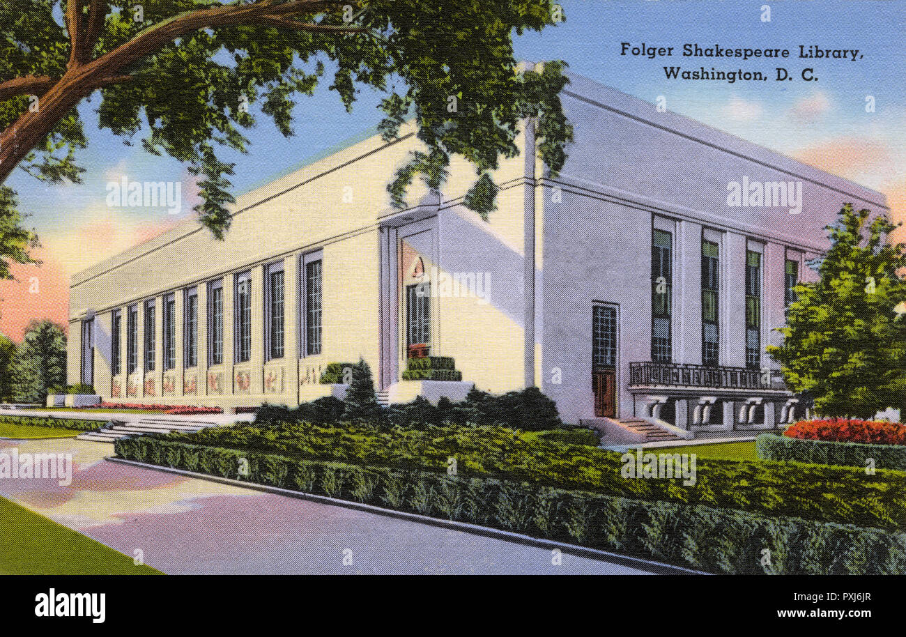 Folger Shakespeare Library, Washington D.C., USA Date: circa 1930s