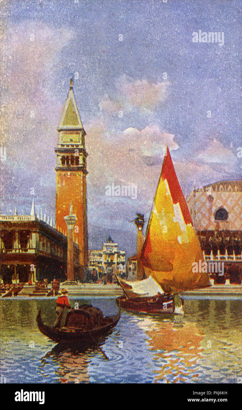 Venice, Italy - Piazetta S.Marco dala Laguna Stock Photo