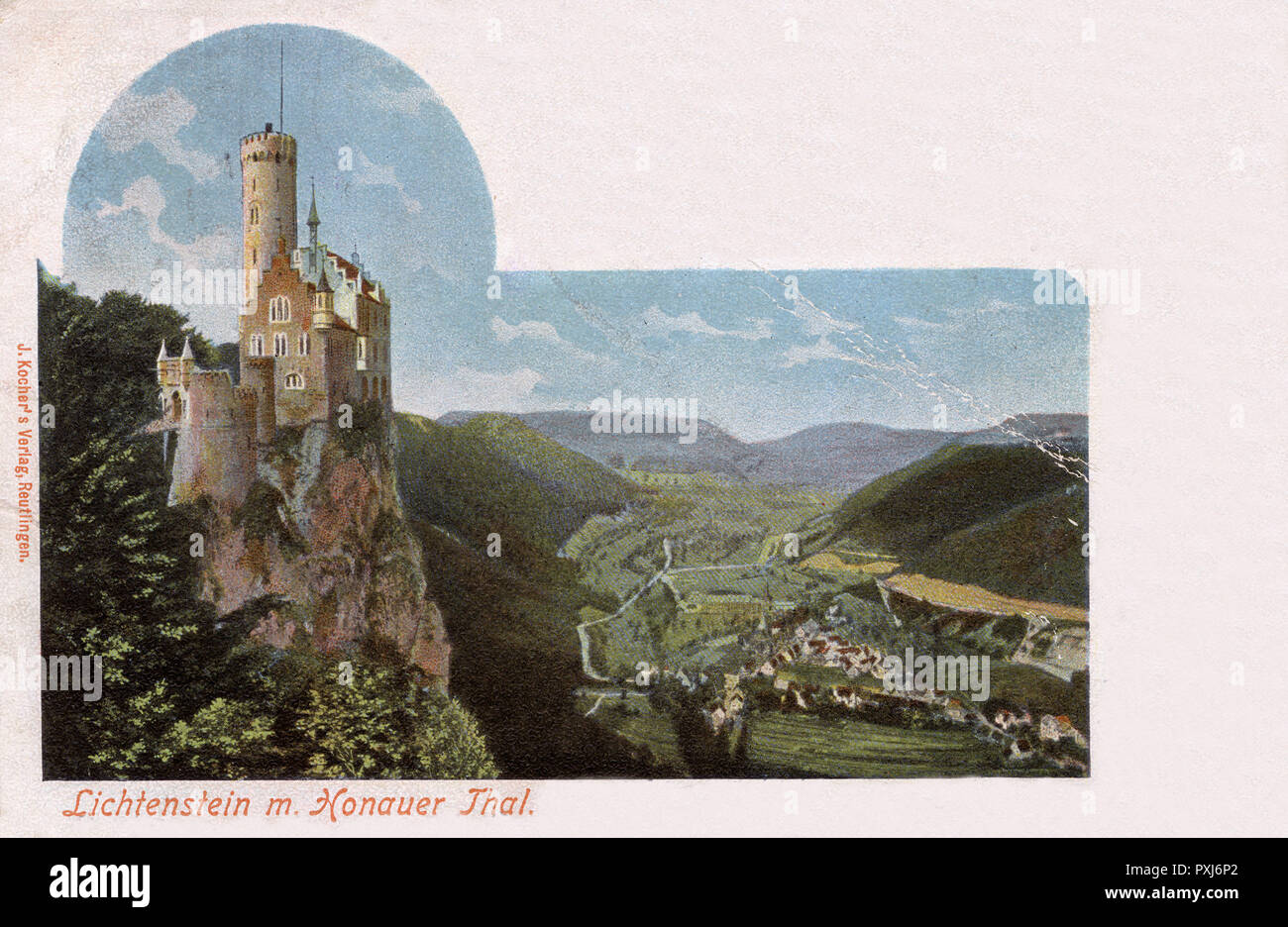 Lichtenstein Castle, Wurtemburg, Germany Stock Photo