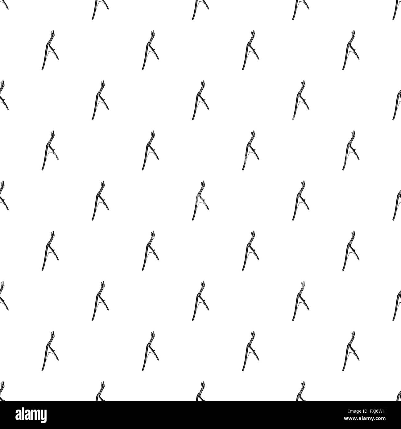 Surgical pincers pattern vector seamless Stock Vector