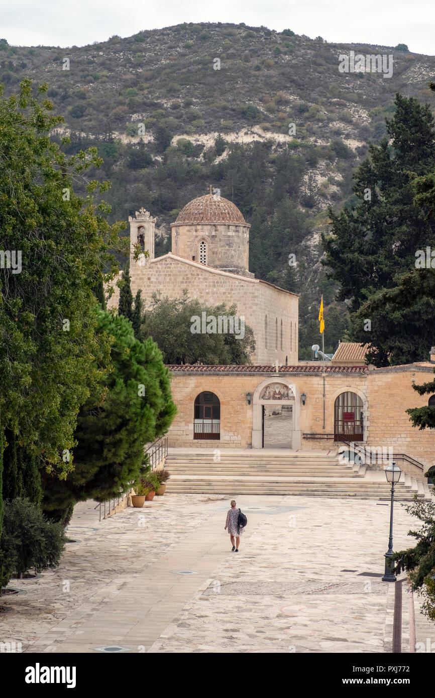 Ayios Neophytos Monastery near Tala, Paphos Region, Cyprus Stock Photo