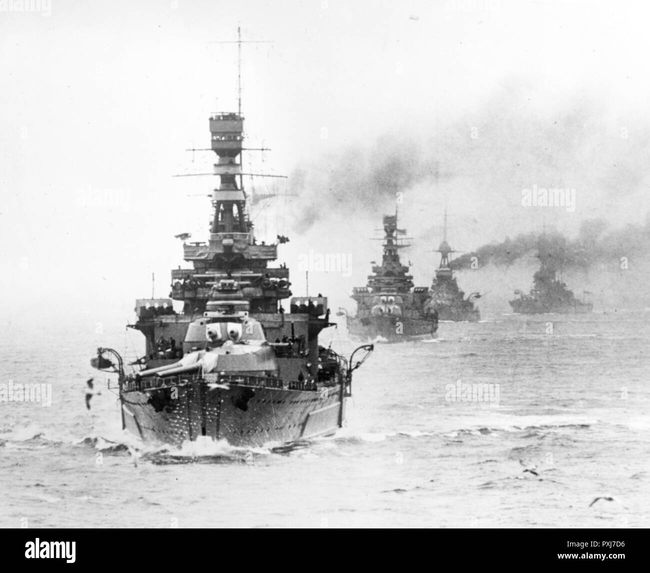 HMS Repulse, British Battlecruiser, 1916-1941 Stock Photo