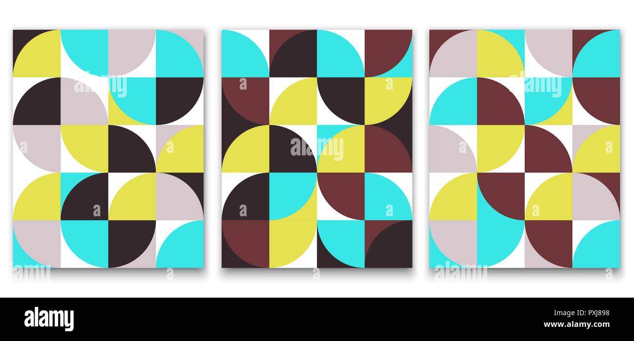 Geometric minimalistic pattern in Scandinavian style for poster design ...