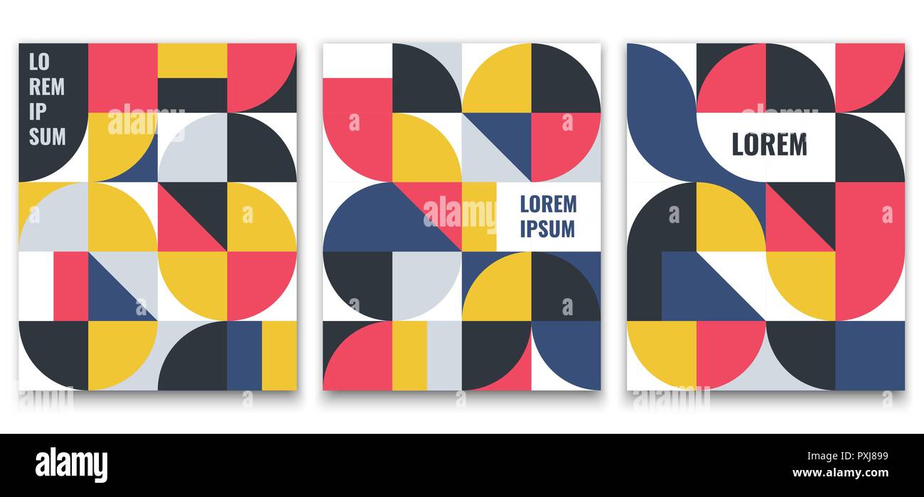 Geometric minimalistic pattern in Scandinavian style for poster design ...