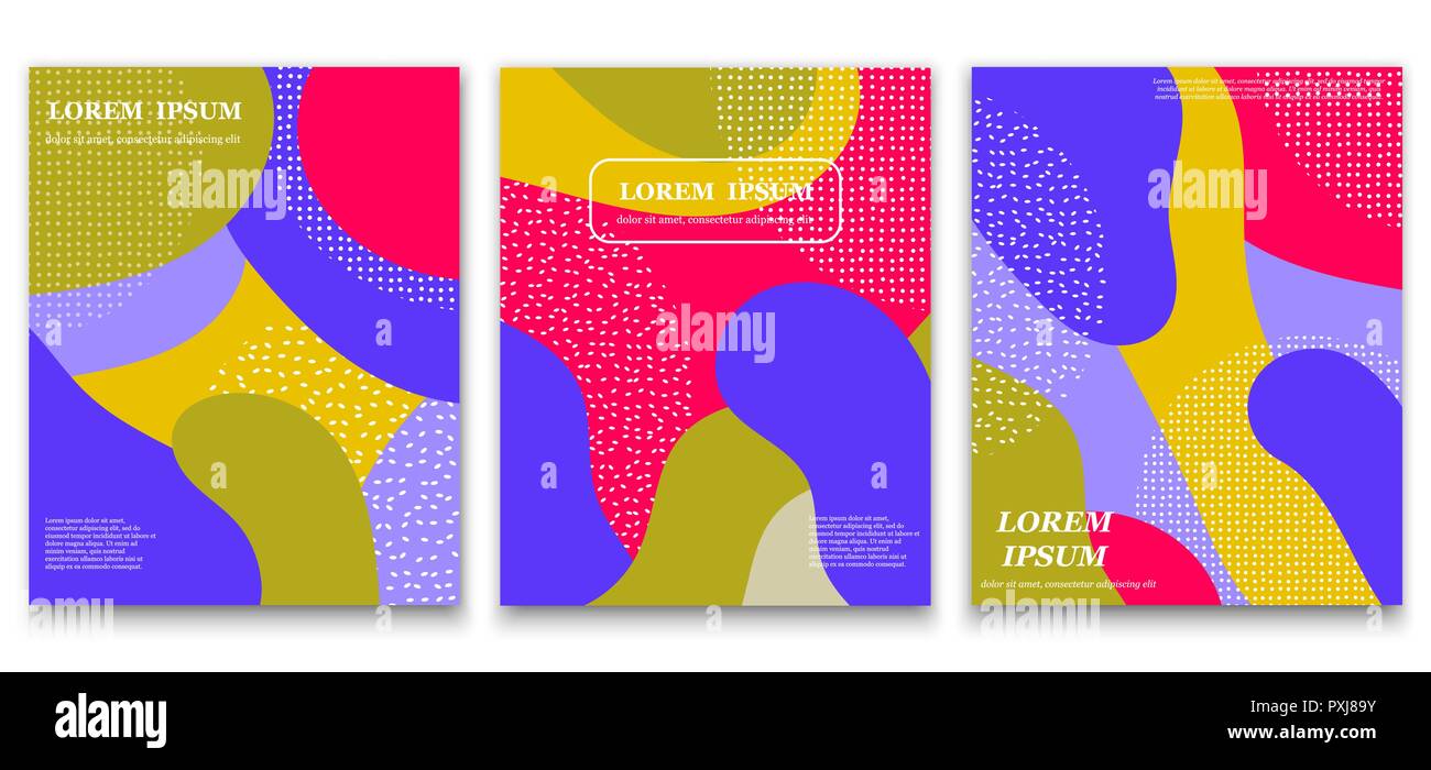 Abstract geometric pattern in cartoon style for poster design Stock ...