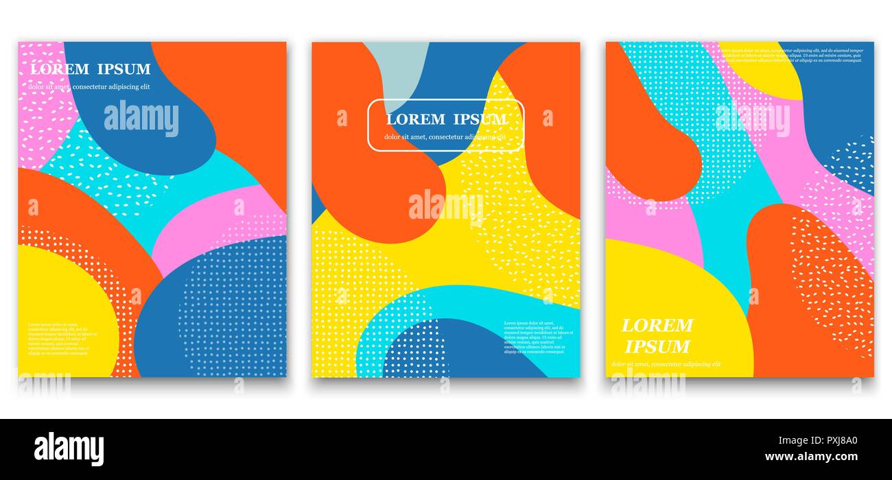 Abstract geometric pattern in cartoon style for poster design Stock ...