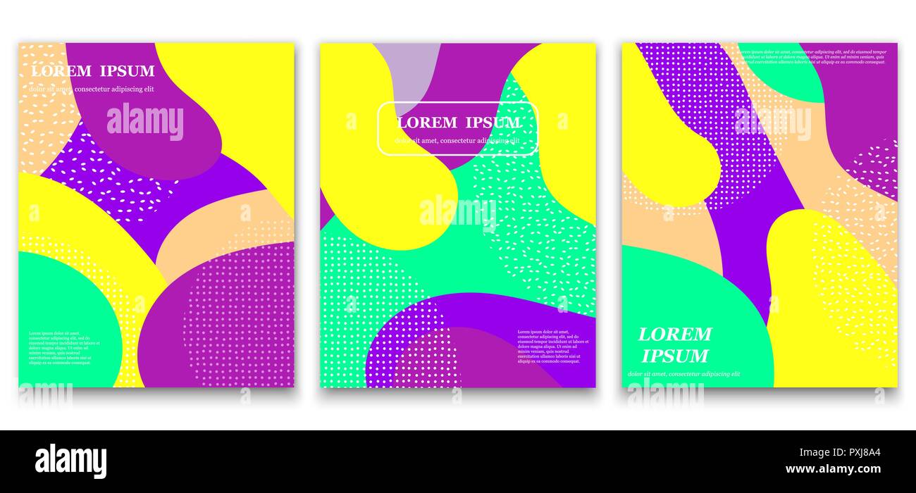 Abstract geometric pattern in cartoon style for poster design Stock ...