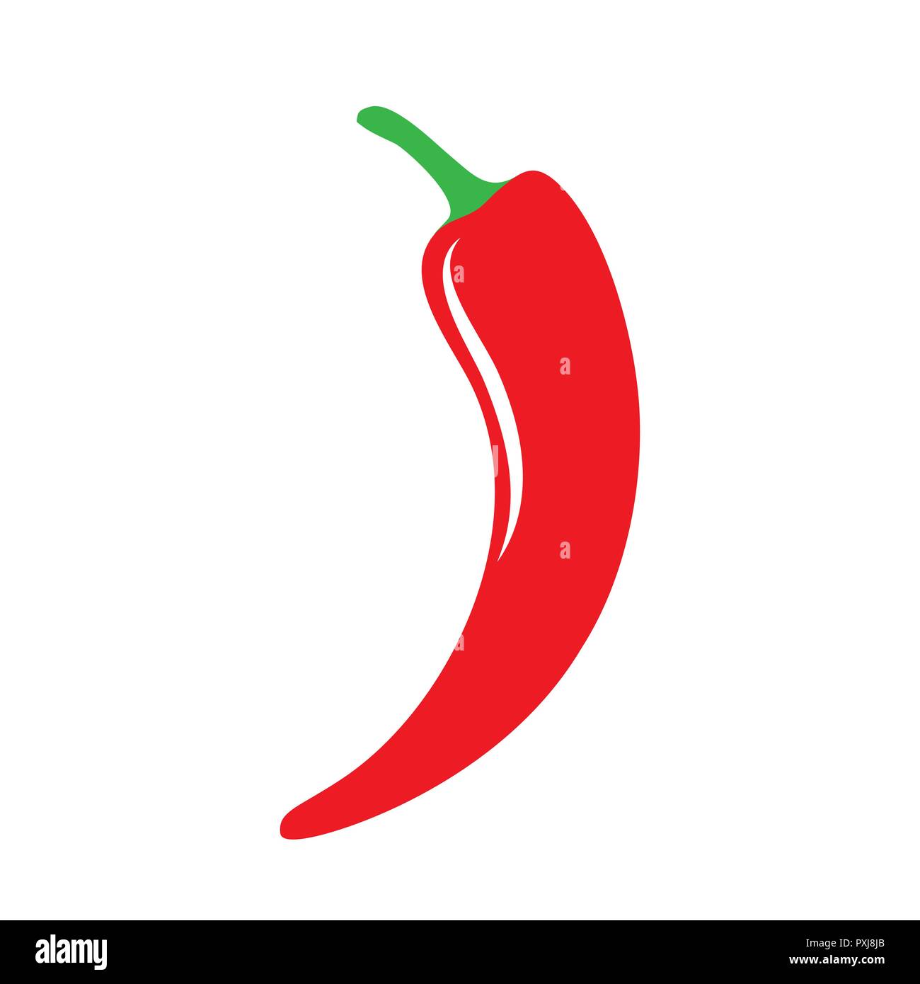 Red hot Chili pepper icon. Vector illustration Stock Vector Image & Art