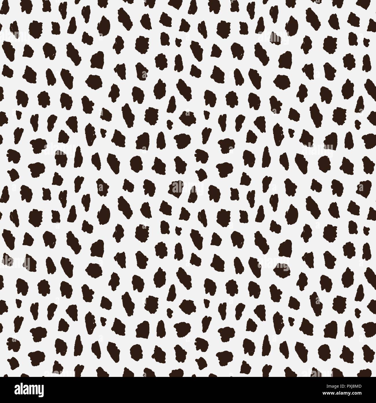 seamless pattern with cheetah skin. Animal print Stock Vector