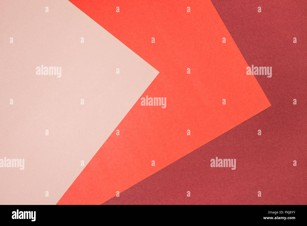 Background with three shades of pink color. Paper texture Stock Photo