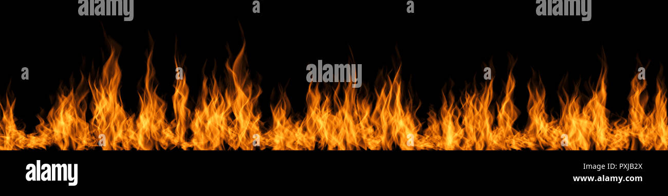 Fire Flames on Black Background. Includes Copy Space Stock Photo - Alamy
