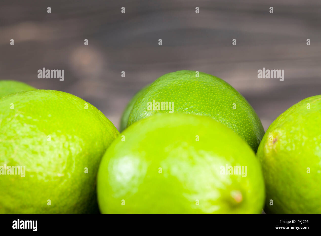 Ripe Green Limes With A Sour Taste For Decorating And Cooking Food