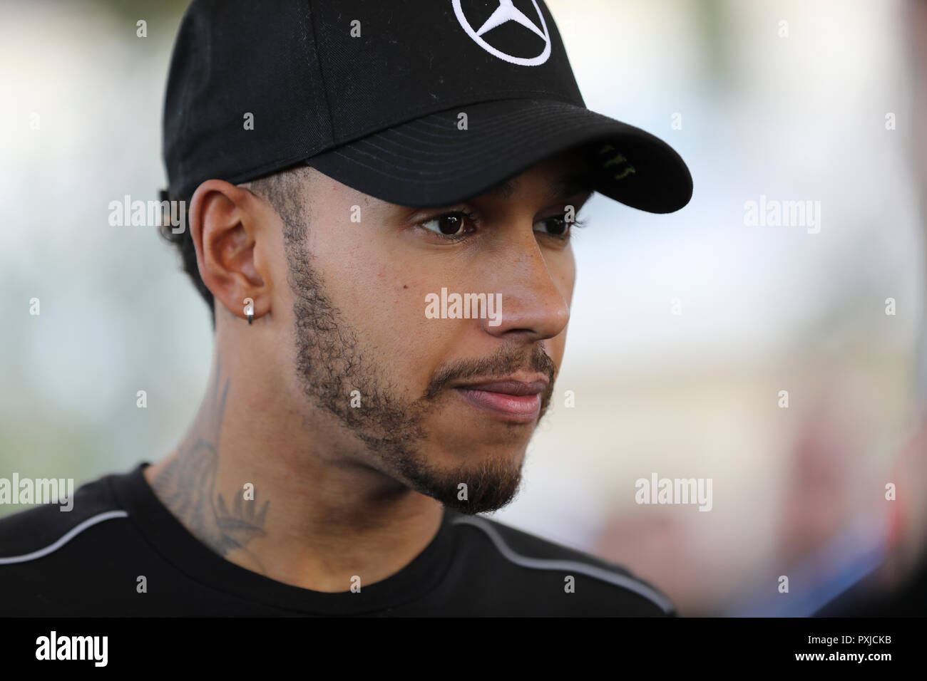 Lewis Hamilton portrait Stock Photo