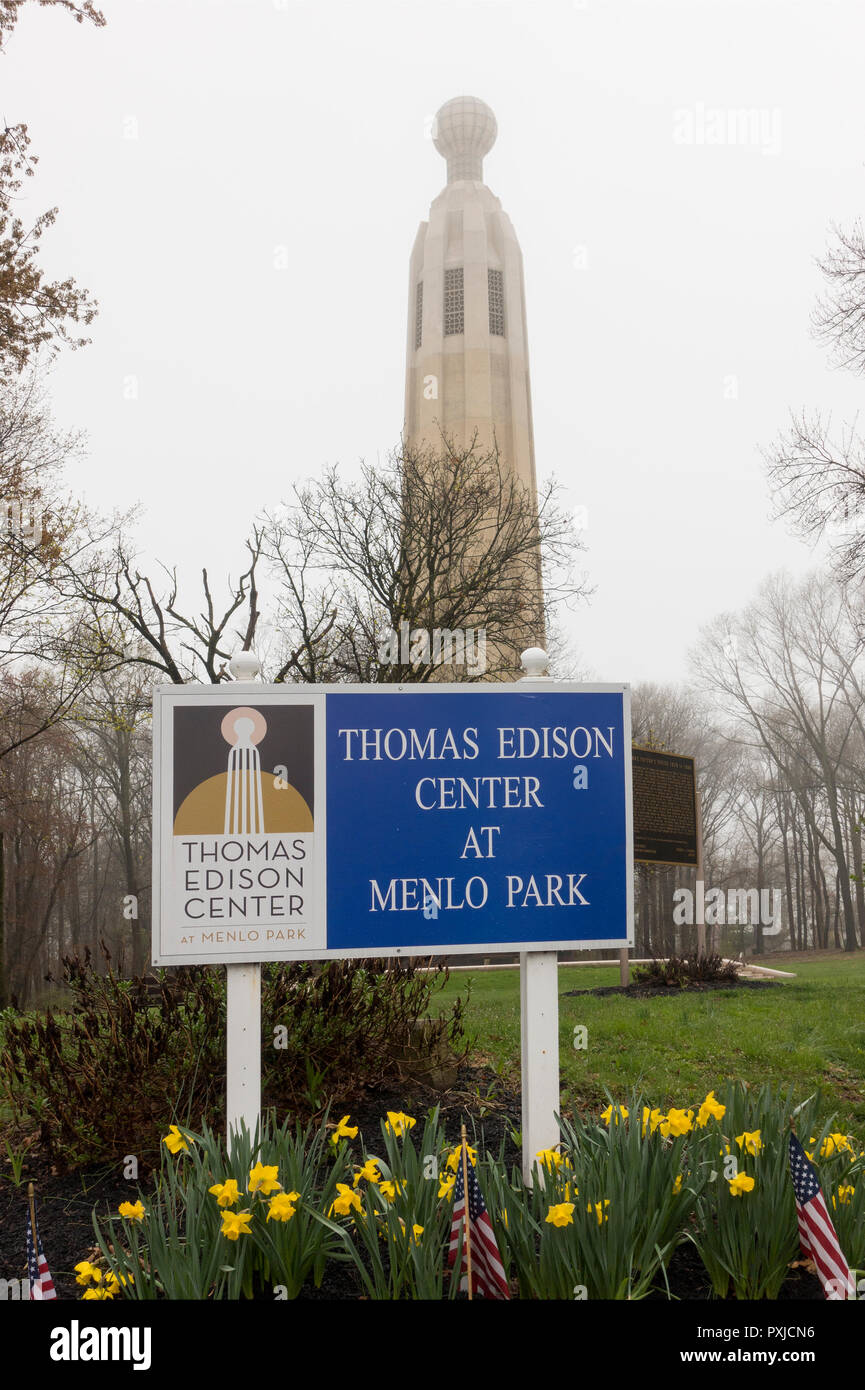 Thomas Edison center at Menlo Park museum Edison NJ Stock Photo Alamy