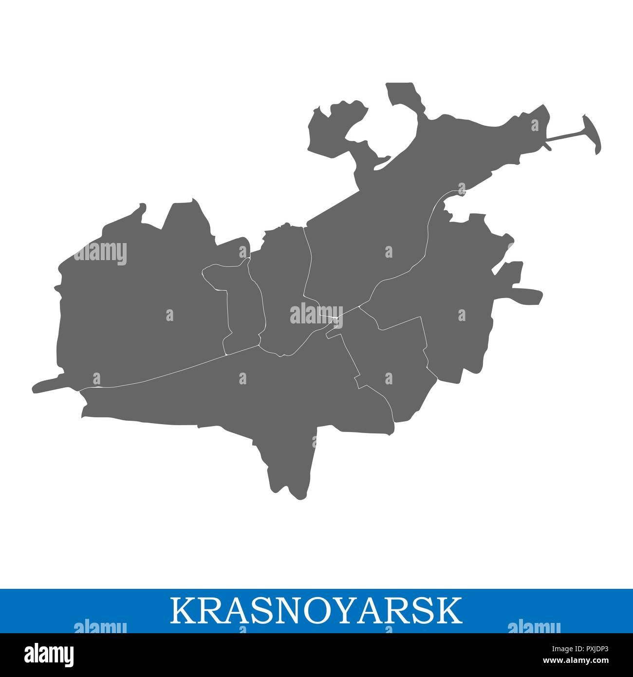 Russian boundaries map Stock Vector Images - Alamy