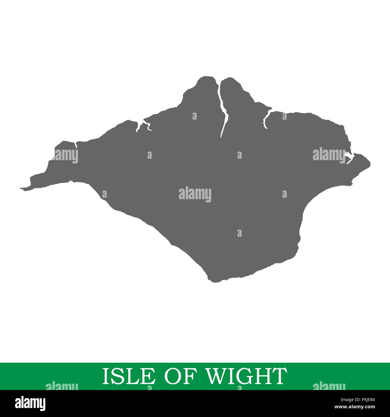 High Quality Map Of Isle Of Wight Is A Island In United Kingdom Stock Vector Image Art Alamy