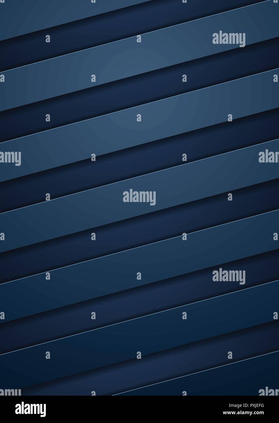 Abstract blue tech corporate stripes background. Vector design Stock ...