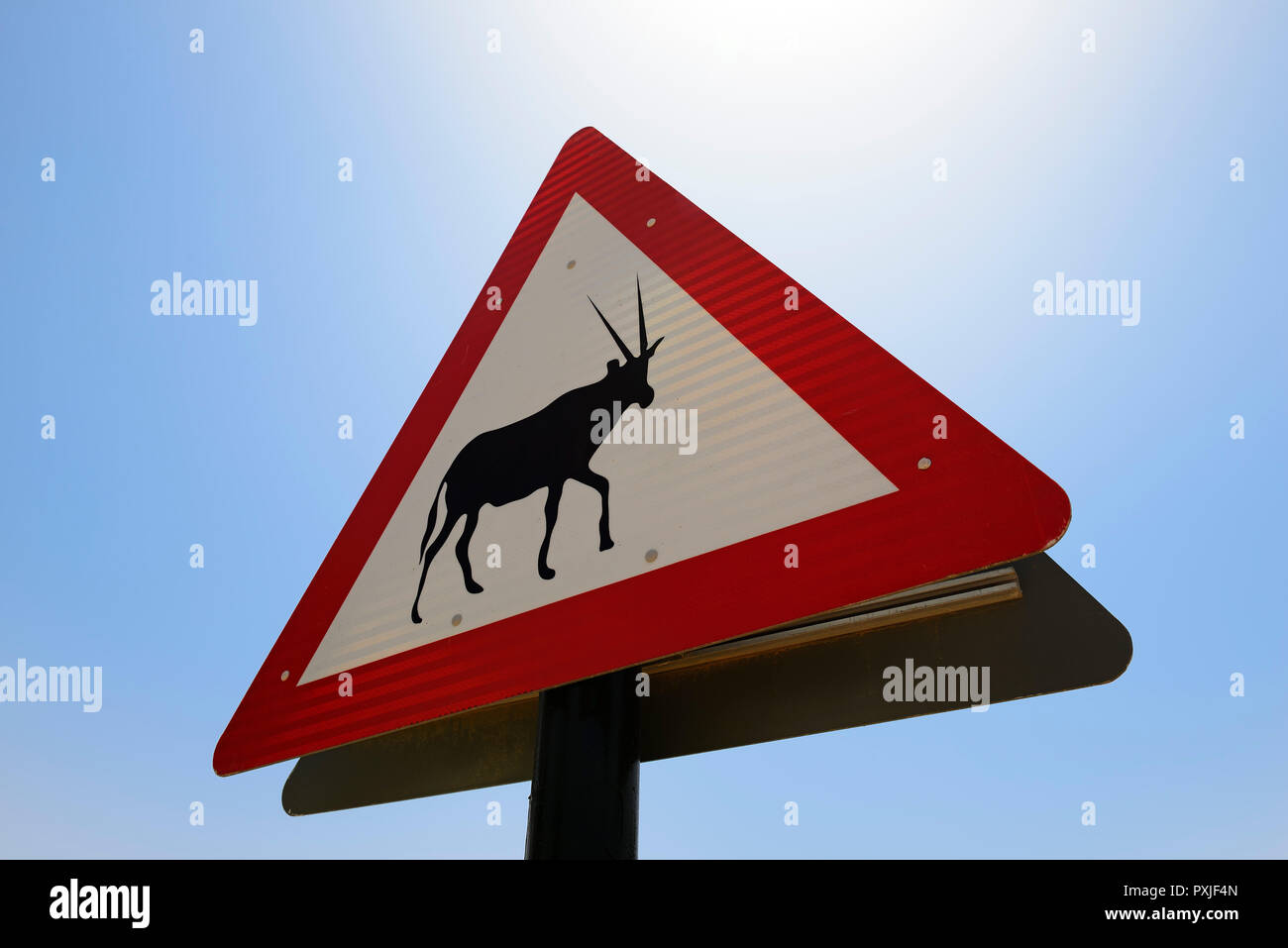Antelope warning sign hi-res stock photography and images - Alamy