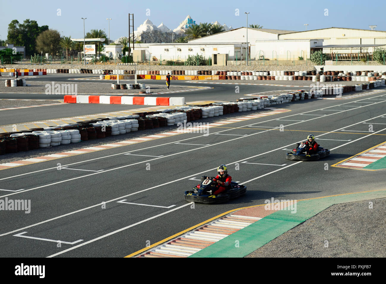 Go Kart Race Track In Ras Al Khaimah United Arab Emirates Stock
