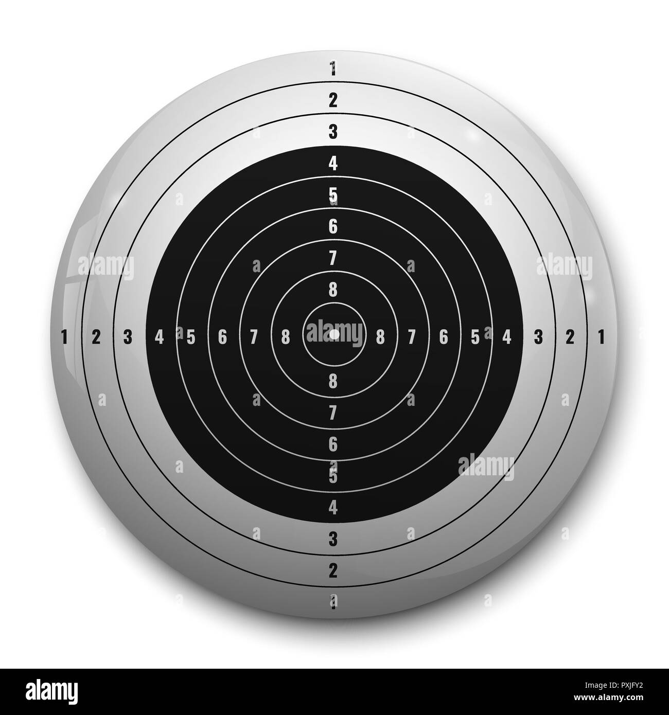 3d realistic Target for rifle or pistol Stock Vector