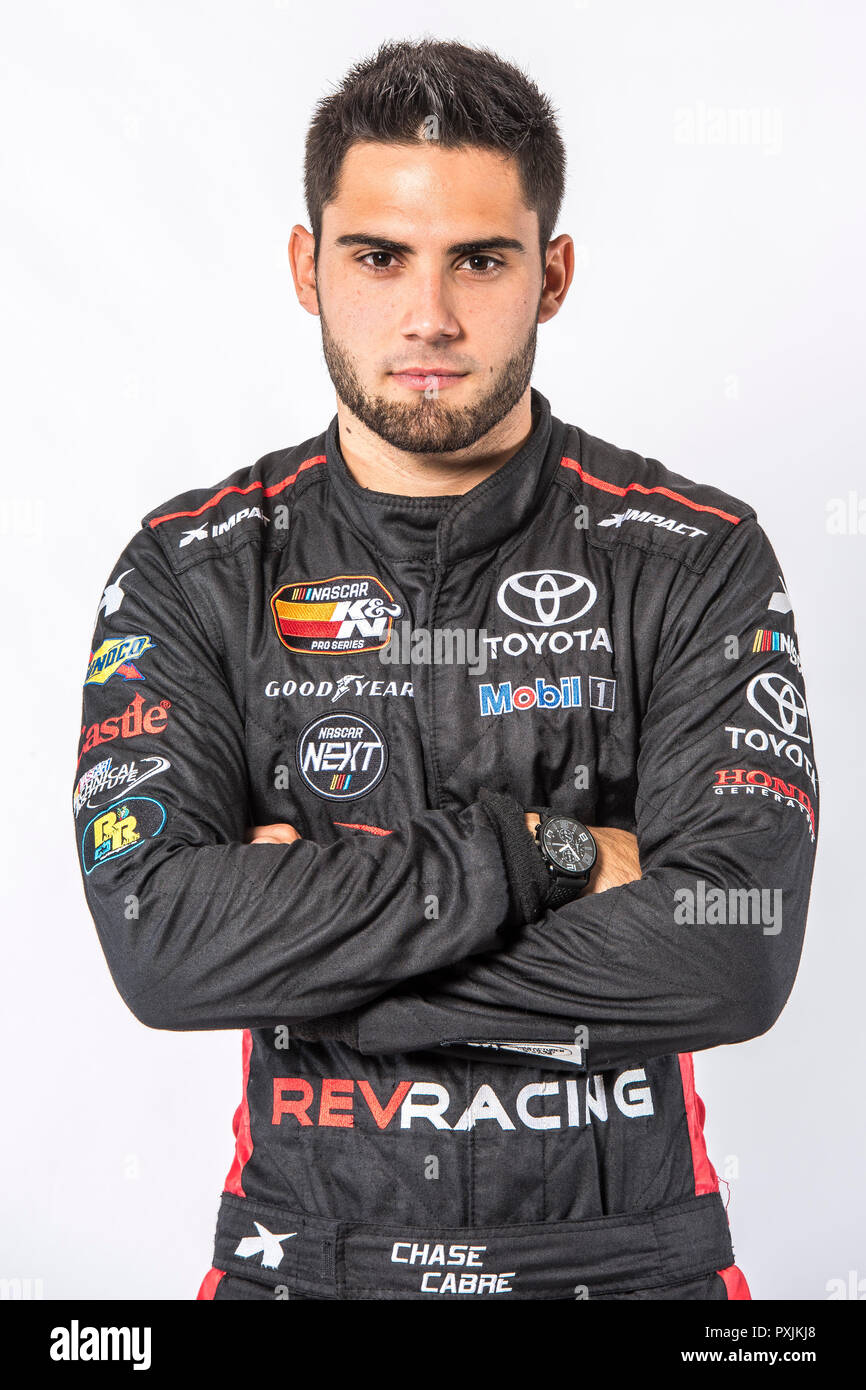Daytona Beach, FL, USA. 22nd Oct, 2018. Chase Cabre poses for photos
