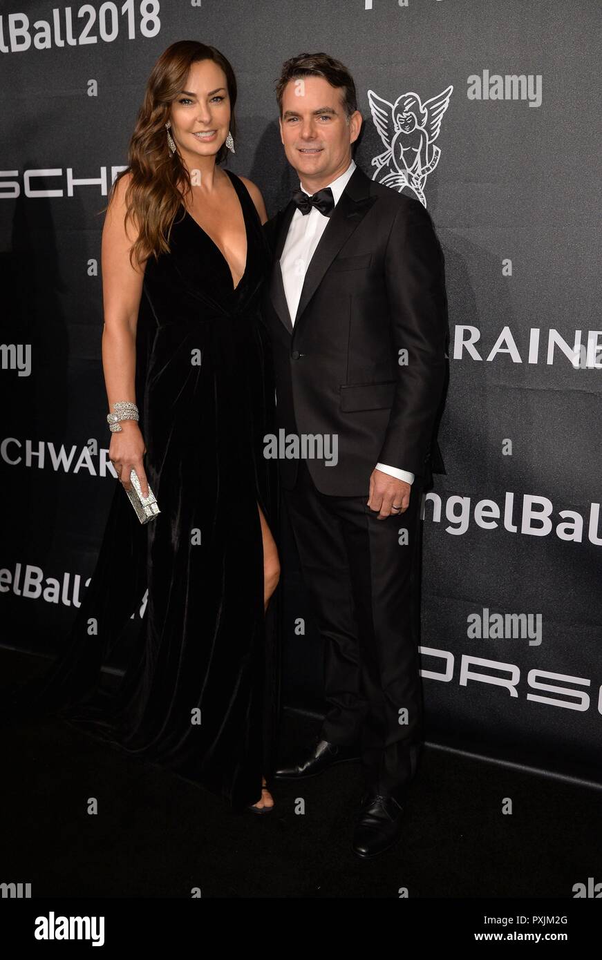 New York, NY, USA. 22nd Oct, 2018. Ingrid Vandebosch, Jeff Gordon at