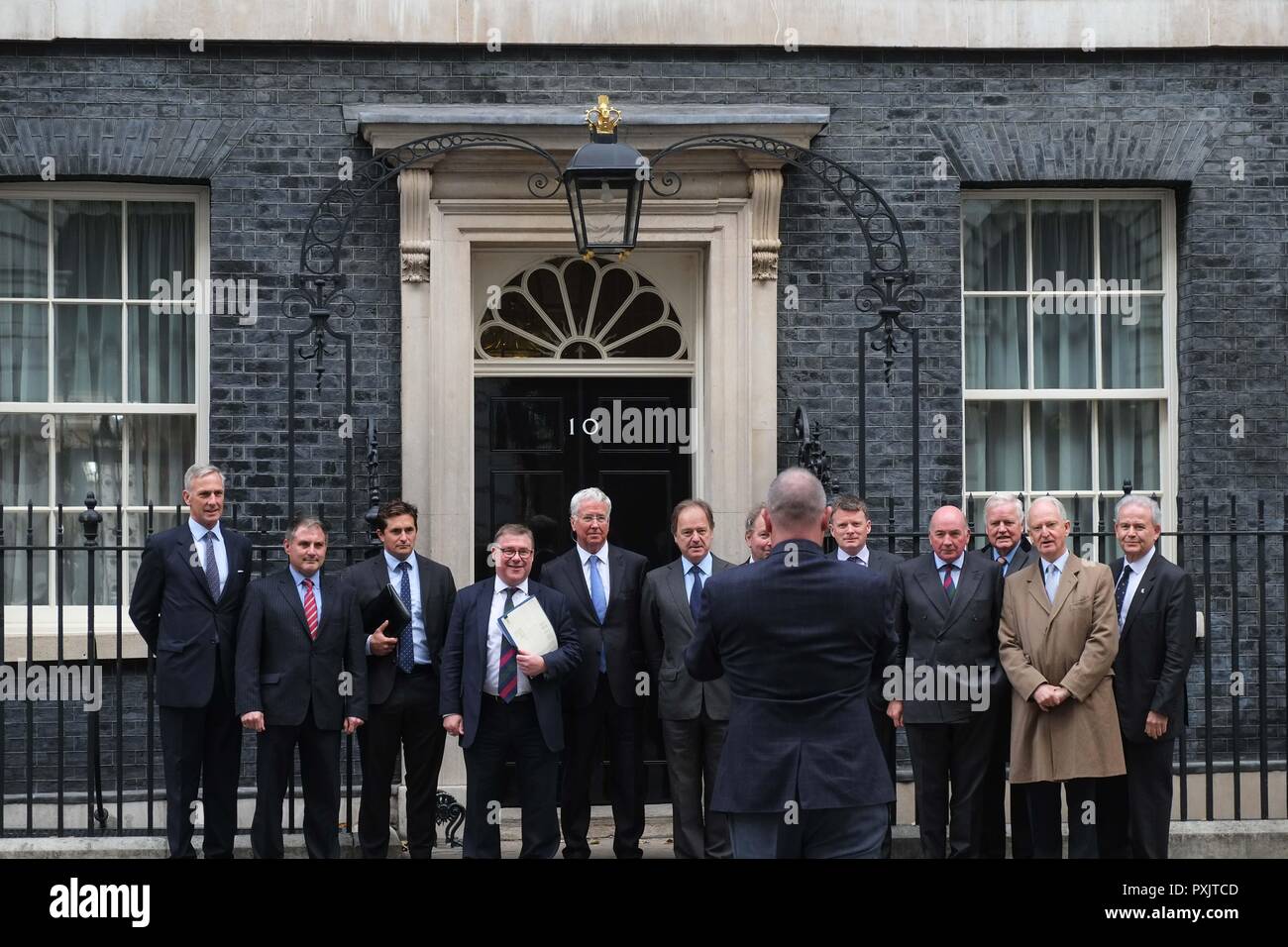 London 23rd October 2018. A group of MP's lead by Rt Hon Mark Francois ...