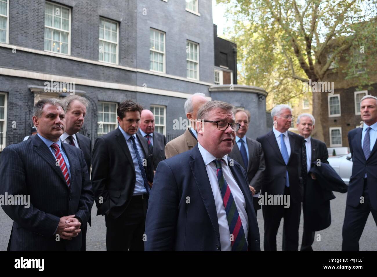 London 23rd October 2018. A group of MP's lead by Rt Hon Mark Francois ...