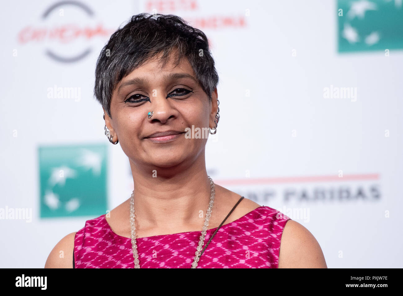 Rome, Italy. 23rd Oct 2018. Bharathi Mehra attends 'My Dear Prime Minister' phootcall during the 13th Rome Film Fest at Auditorium Parco Della Musica on 23 October 2018. Credit: Giuseppe Maffia/Alamy Live News Stock Photo