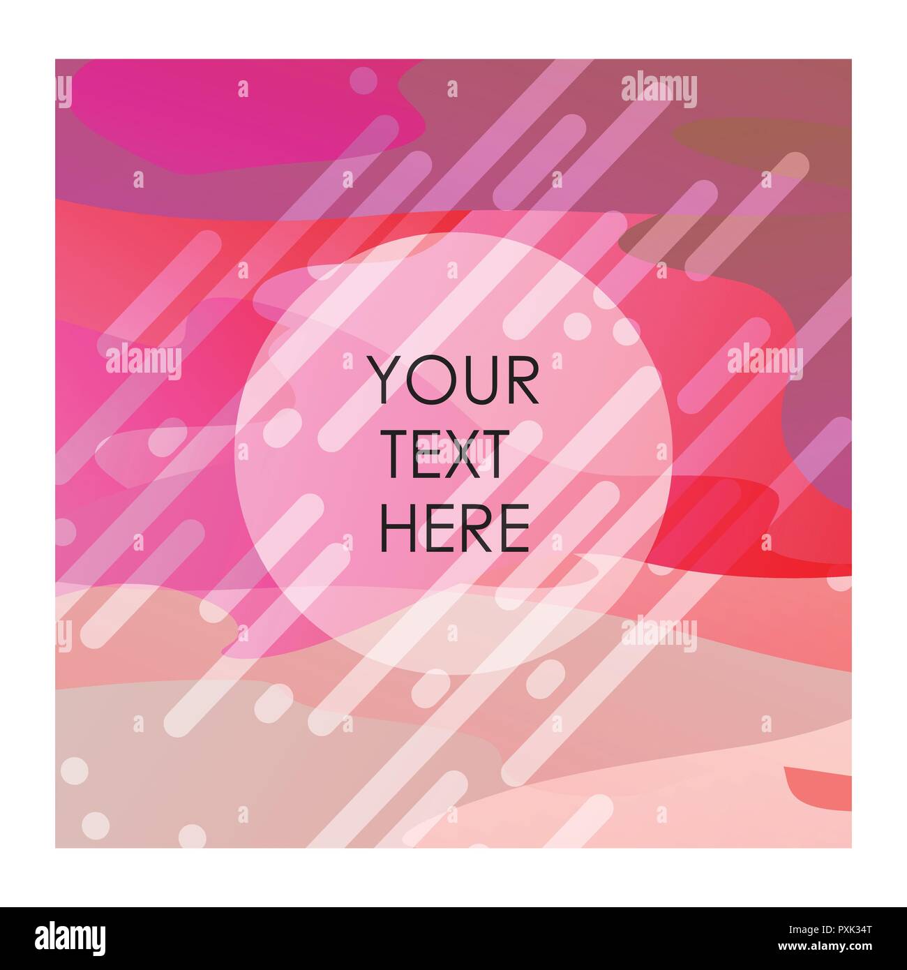 Red and White mix color background with typography vector Stock Vector