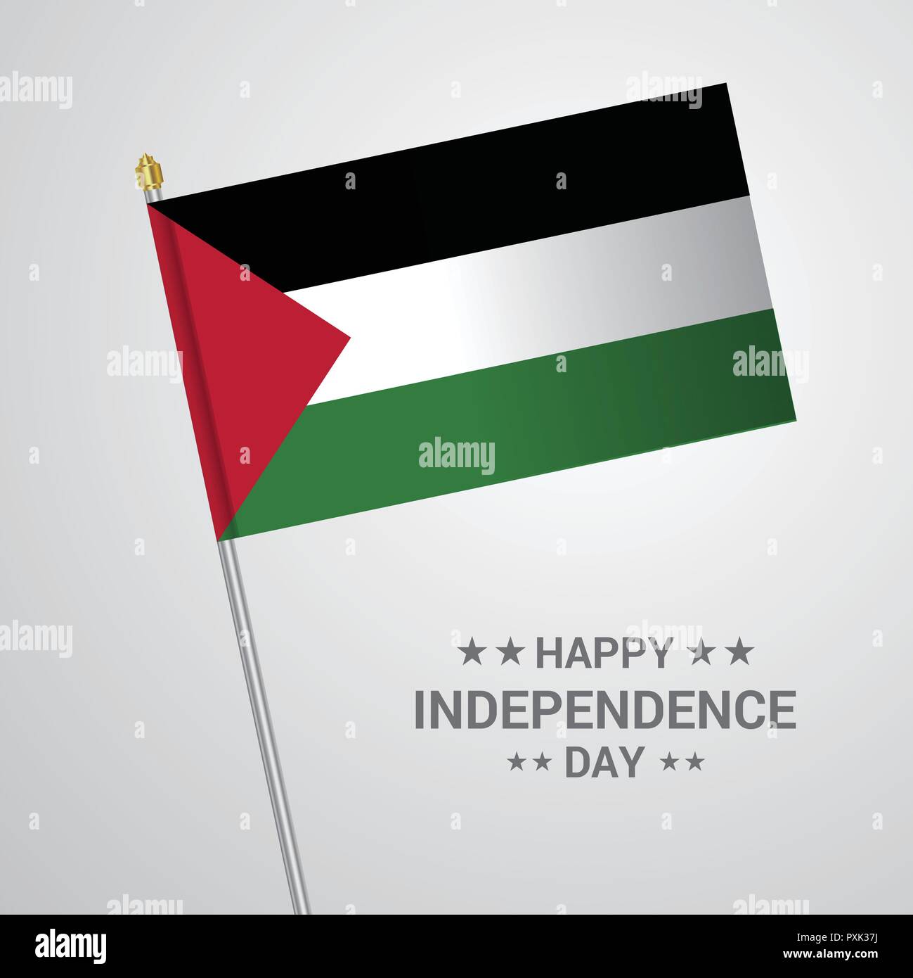 Palestine Independence day typographic design with flag vector Stock Vector Image & Art Alamy