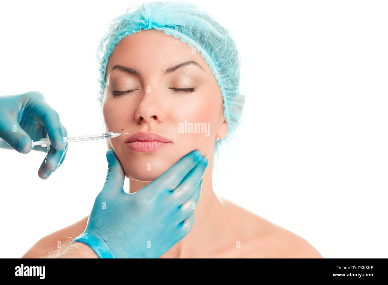 Lip filler injection hires stock photography and images Alamy