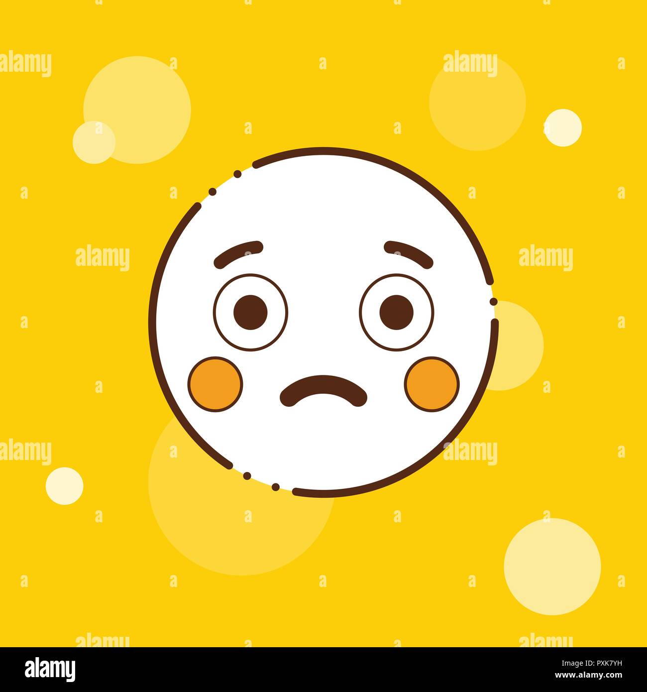 Smiley Emoticon Facial Expression Sad Stock Photos & Smiley Emoticon