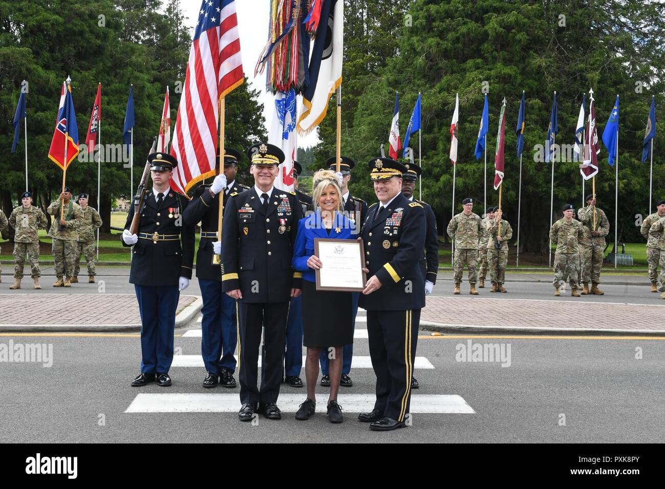 U.S. Army Chief of Staff Gen. Mark A. Milley hosts a retirement
