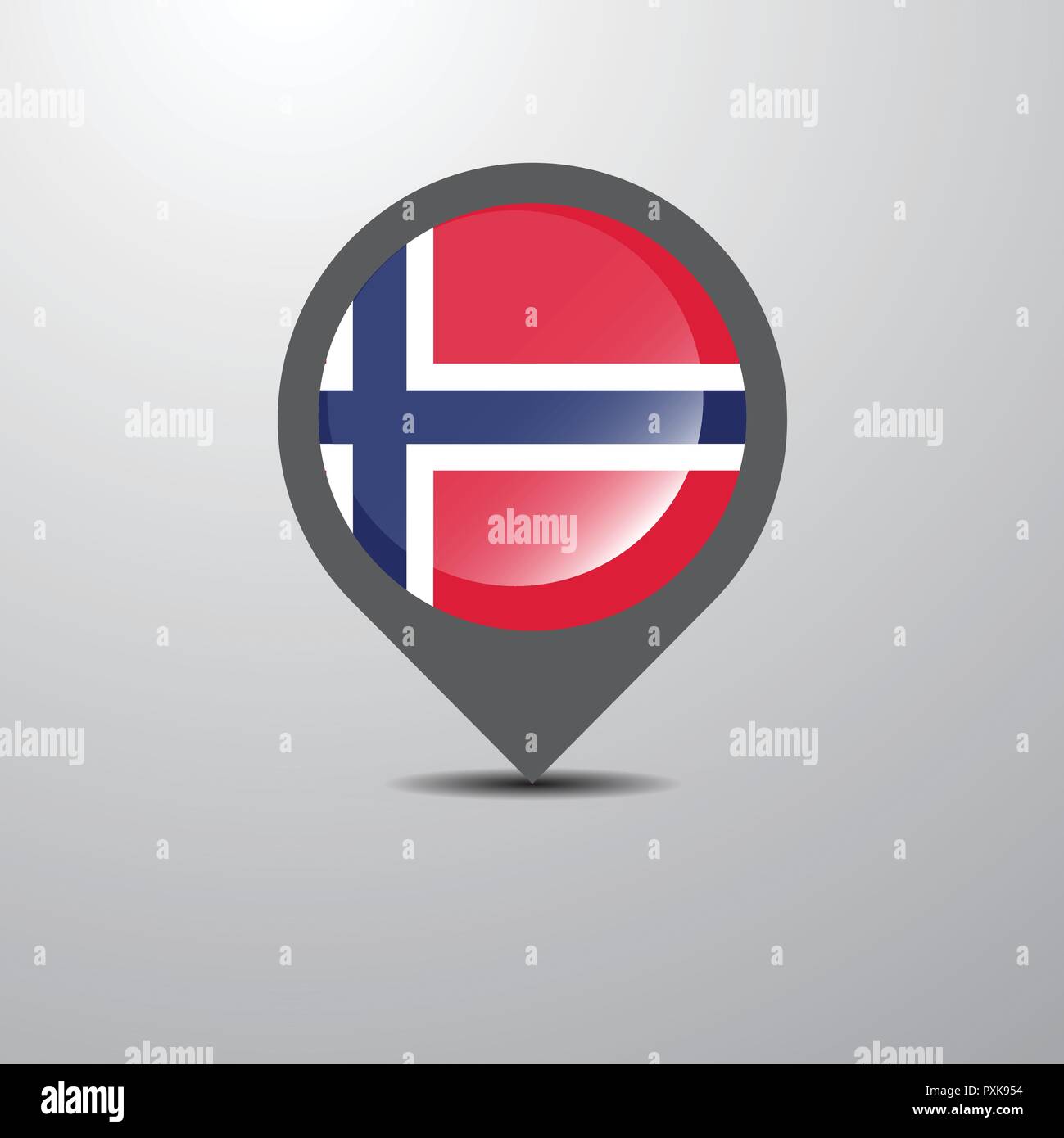 Norway Map Pin Stock Vector Image & Art Alamy