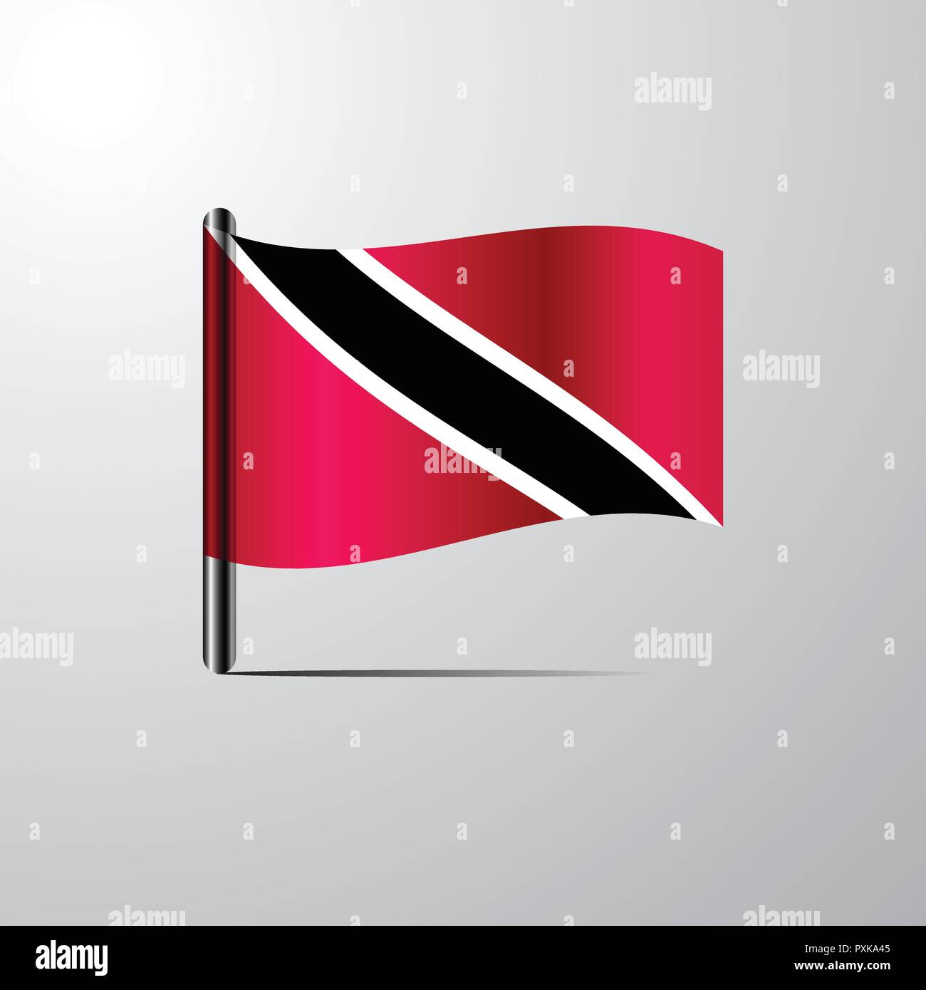 Trinidad And Tobago Waving Shiny Flag Design Vector Stock Vector Image And Art Alamy 8928