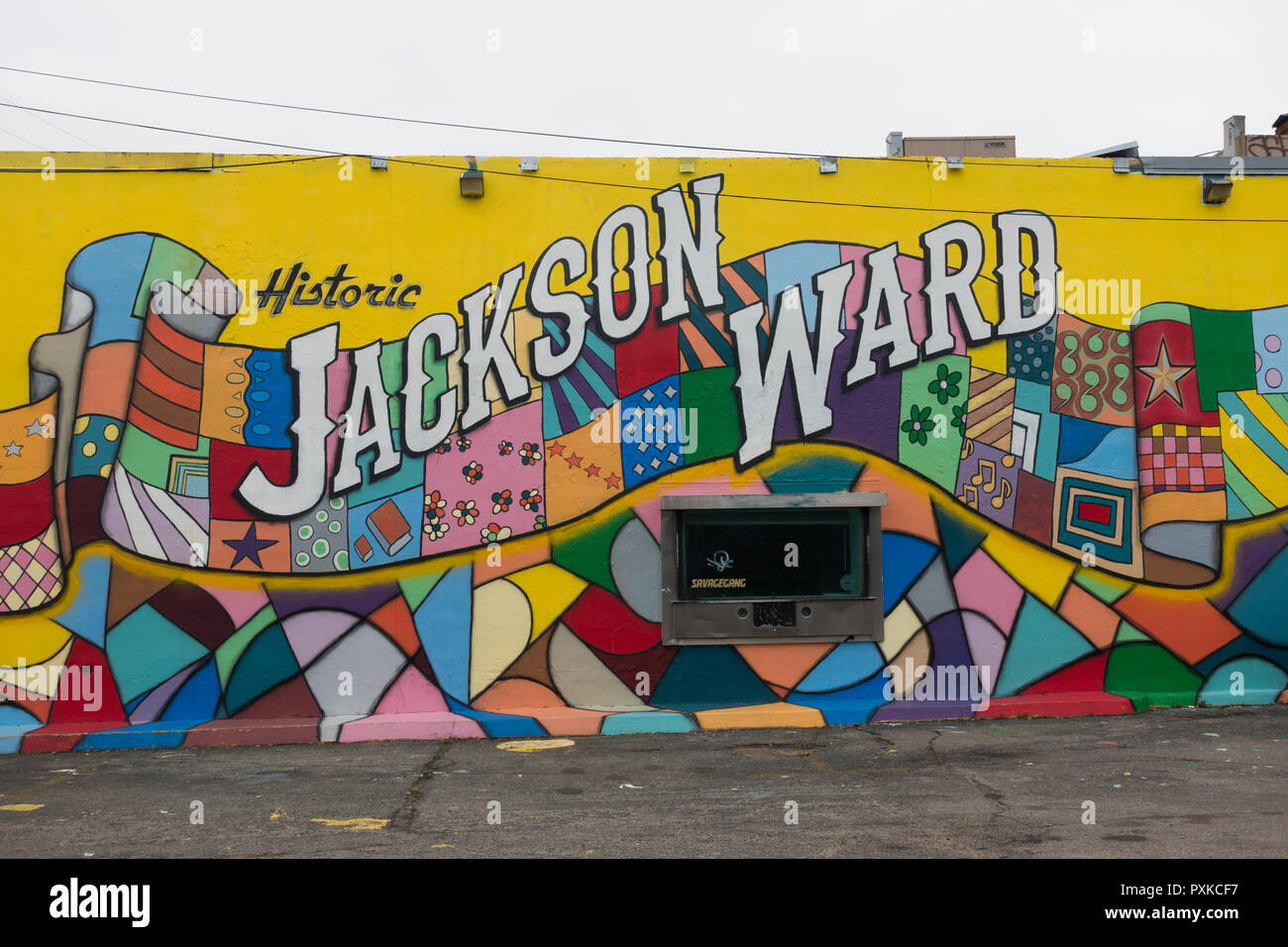 Jackson Ward murals Richmond Virginia Stock Photo Alamy