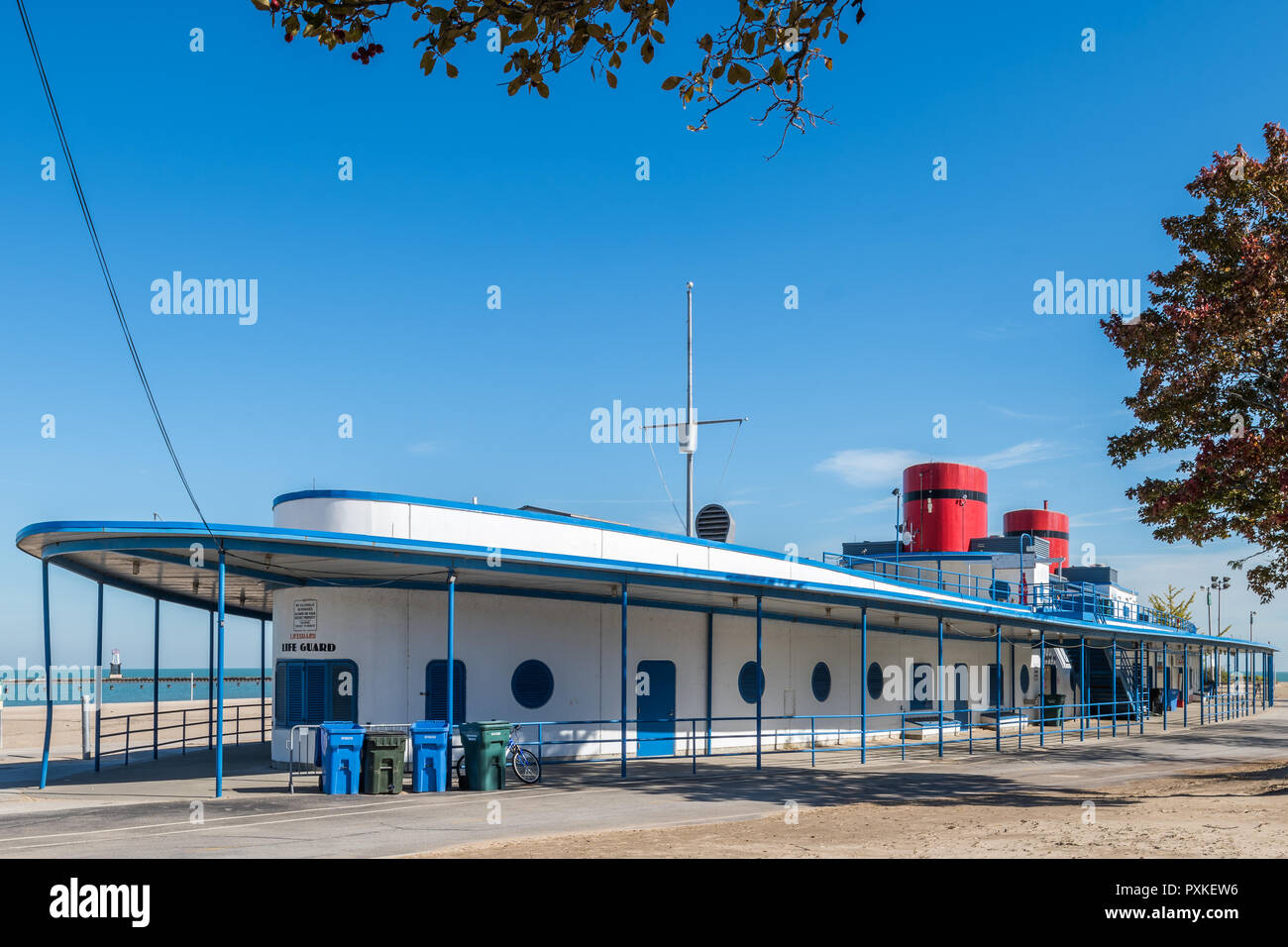 North Avenue Beach house Stock Photo