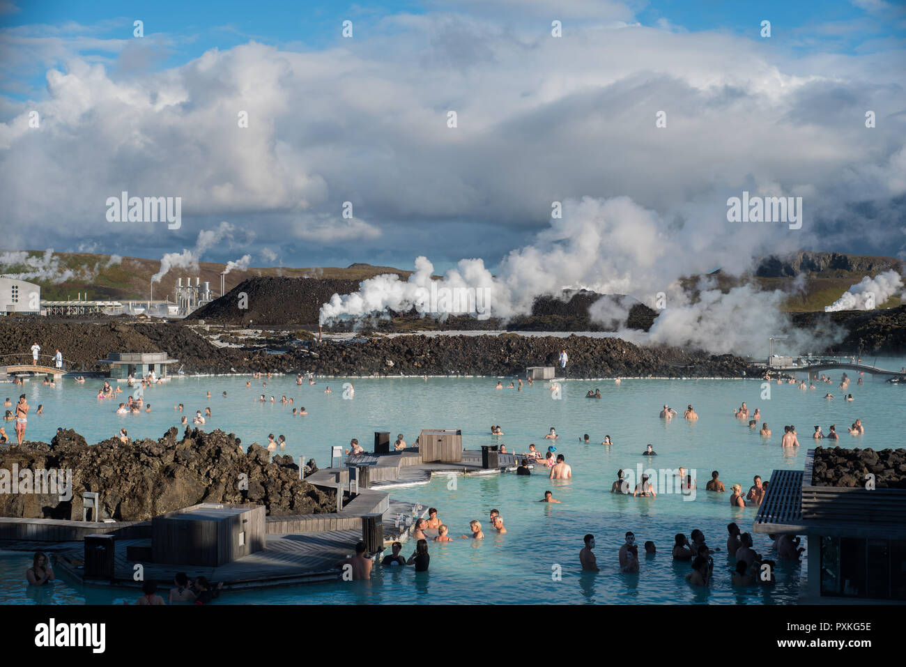 Thermal waters in Iceland. The renowned Blue lagoon Stock Photo Alamy