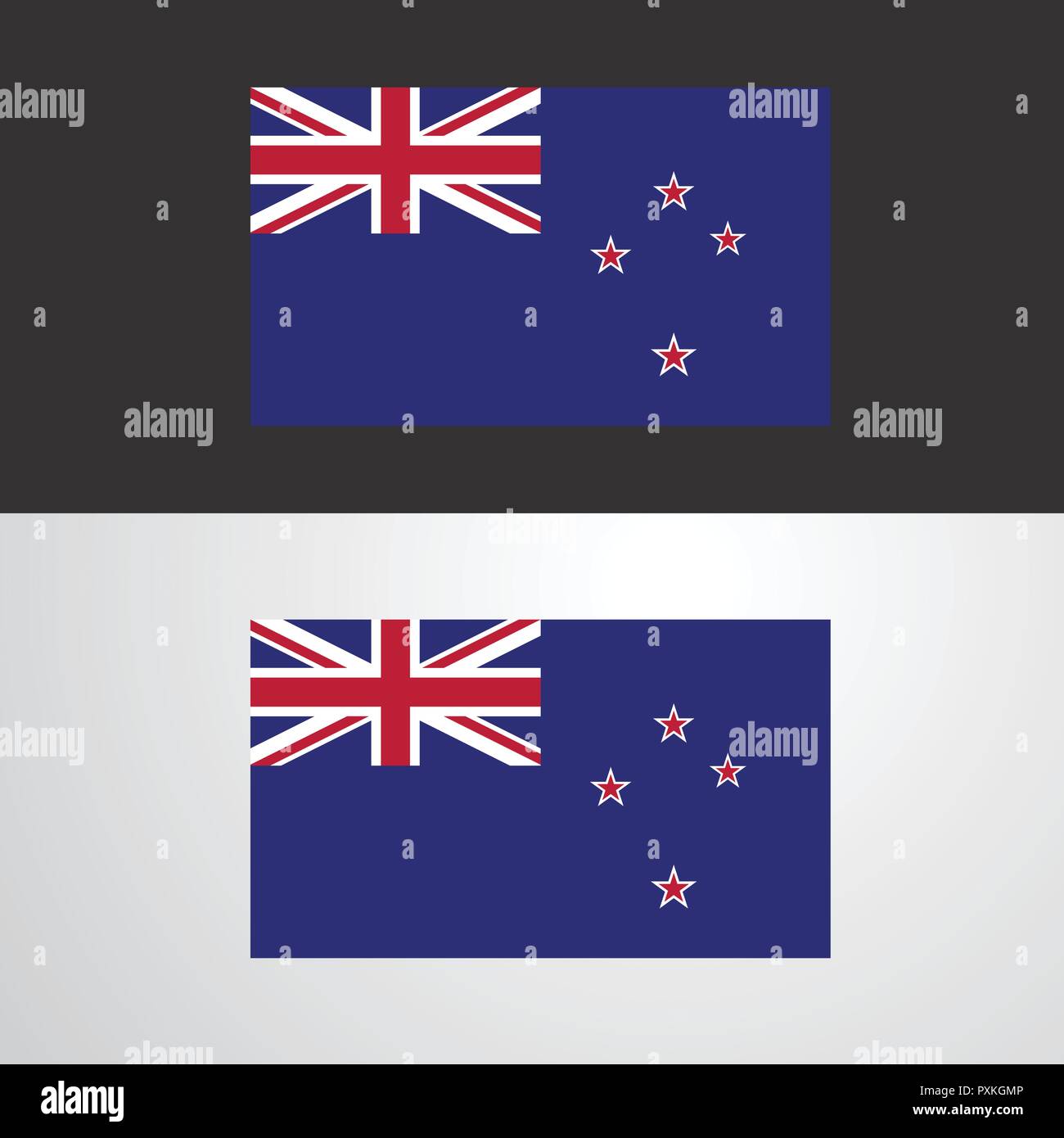 New Zealand Flag banner design Stock Vector Image & Art Alamy
